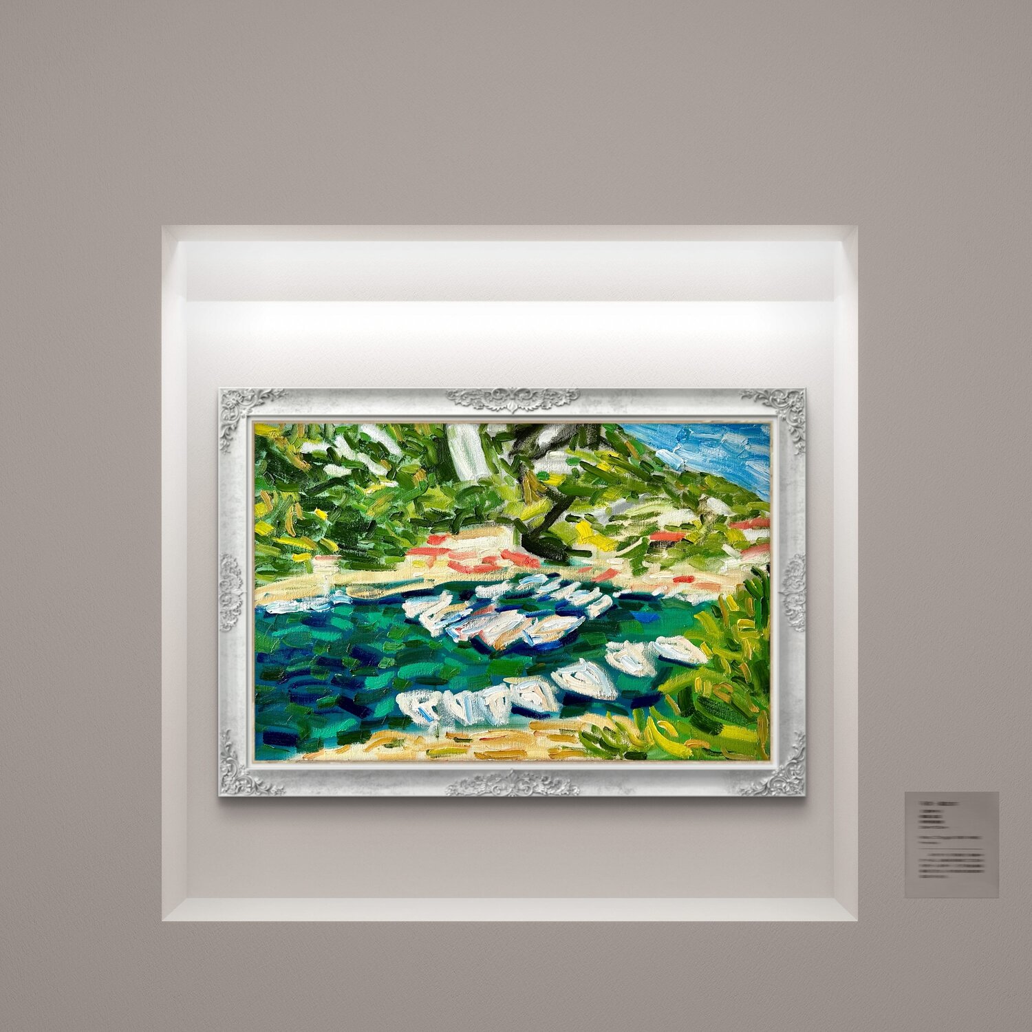 Artwork in exhibition setting
