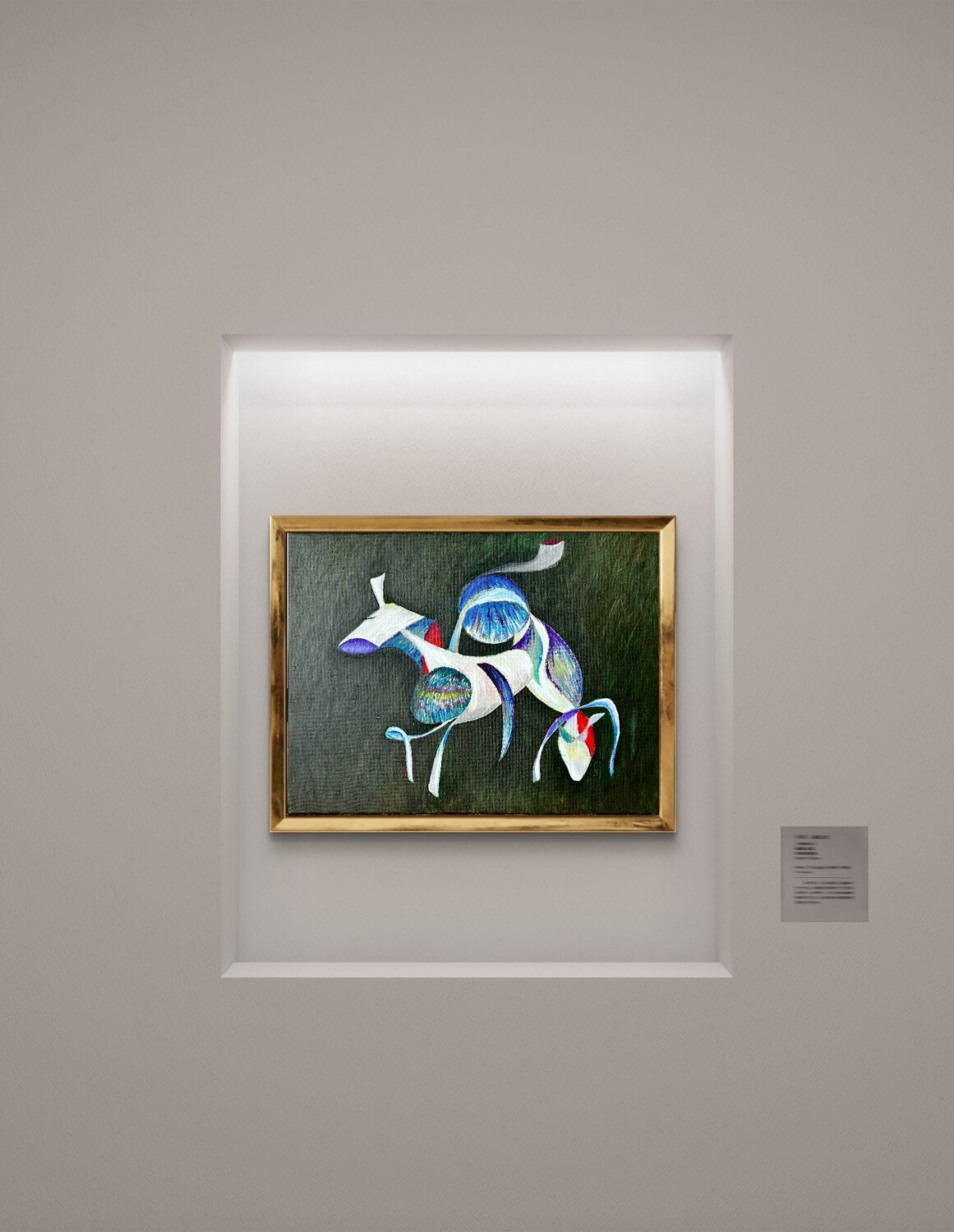 Artwork in exhibition setting
