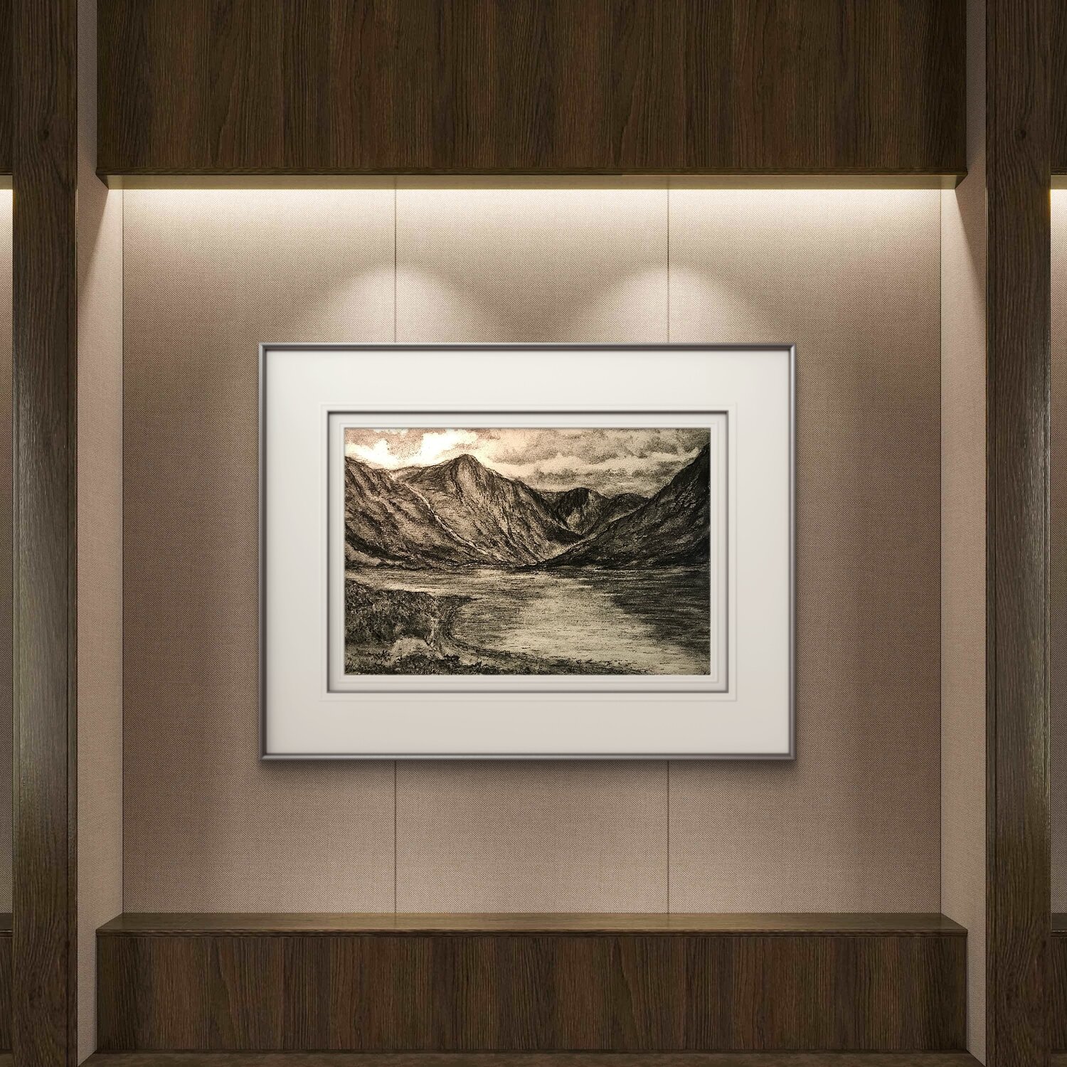 Artwork in exhibition setting