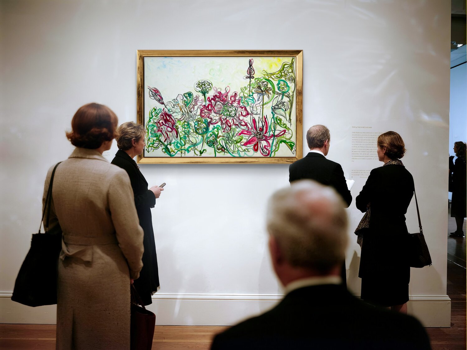 Artwork in exhibition setting