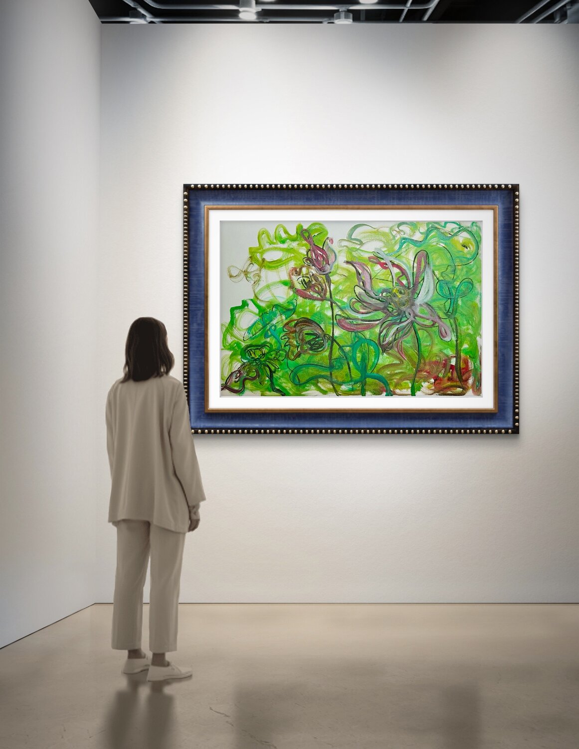 Artwork in exhibition setting