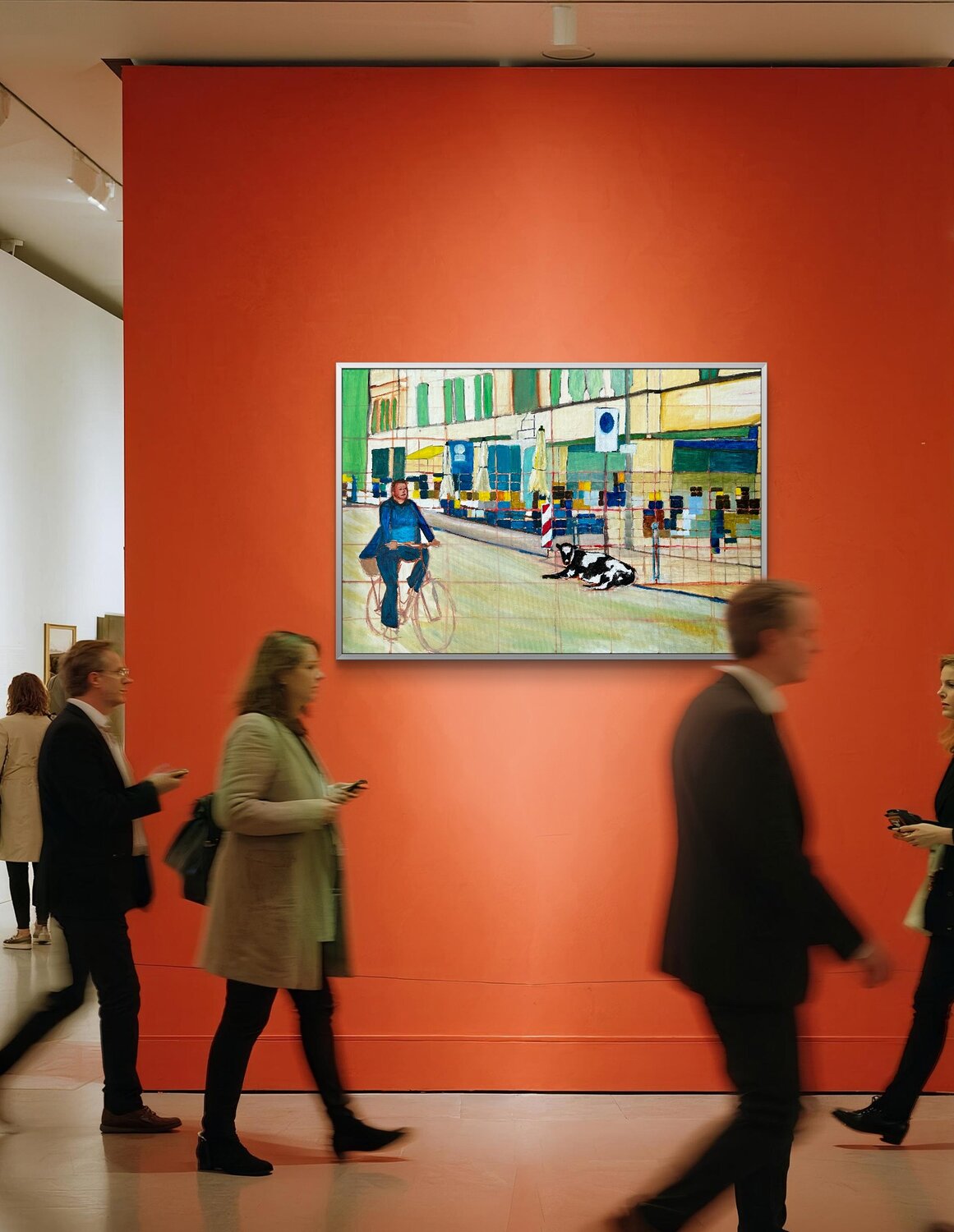 Artwork in exhibition setting
