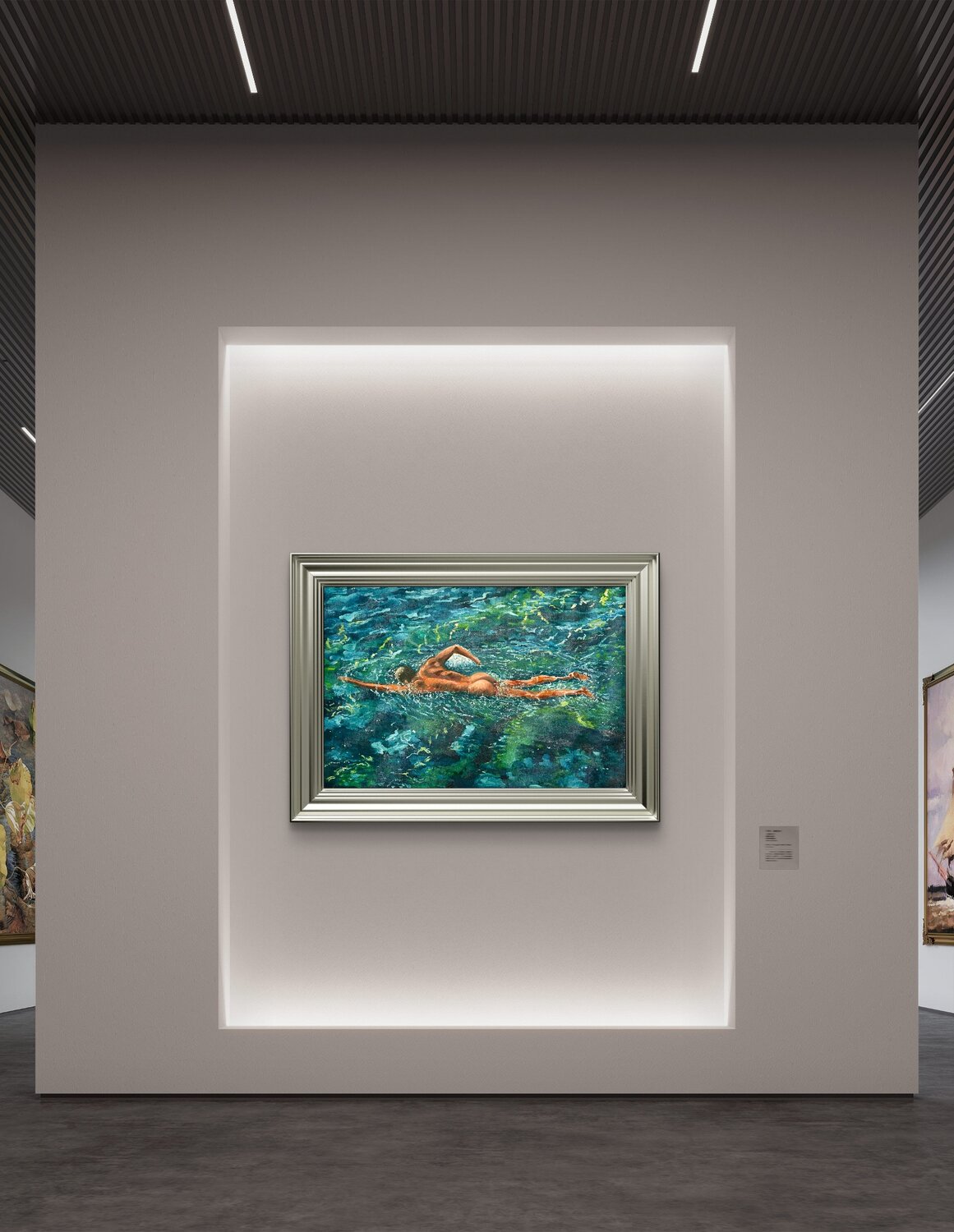 Artwork in exhibition setting