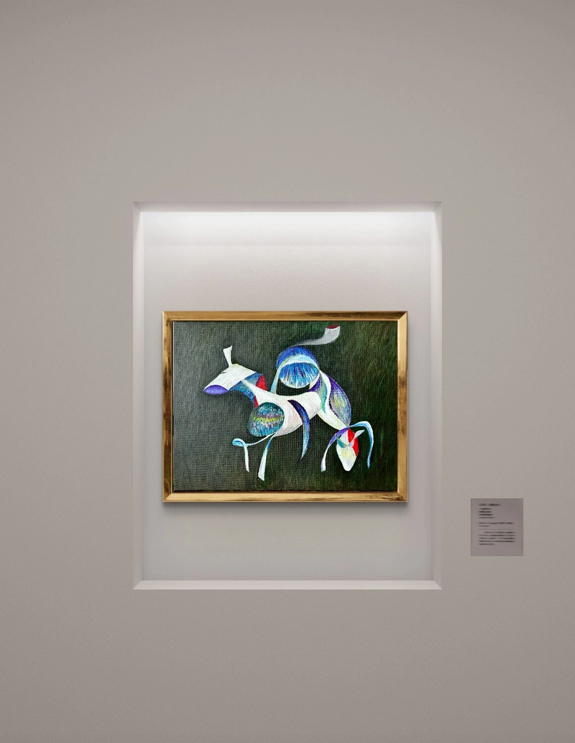 Picasso's Horses — Artwork in exhibition setting